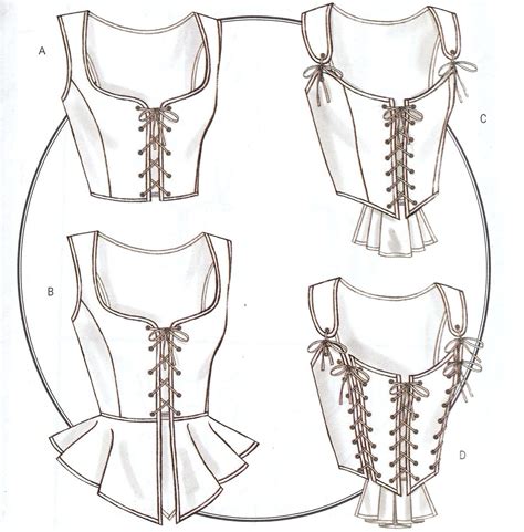 PDF Letter 11 x 8. . Free corset pattern